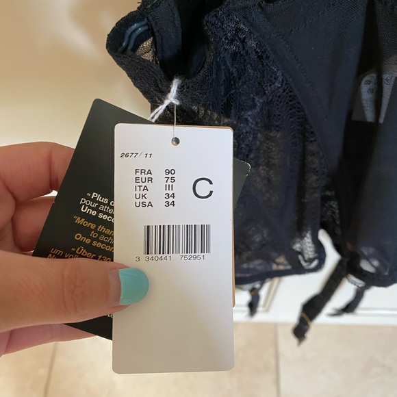 Brand New Chantelle Bandeau Bretelles Amovibles - Picture 7 of 9